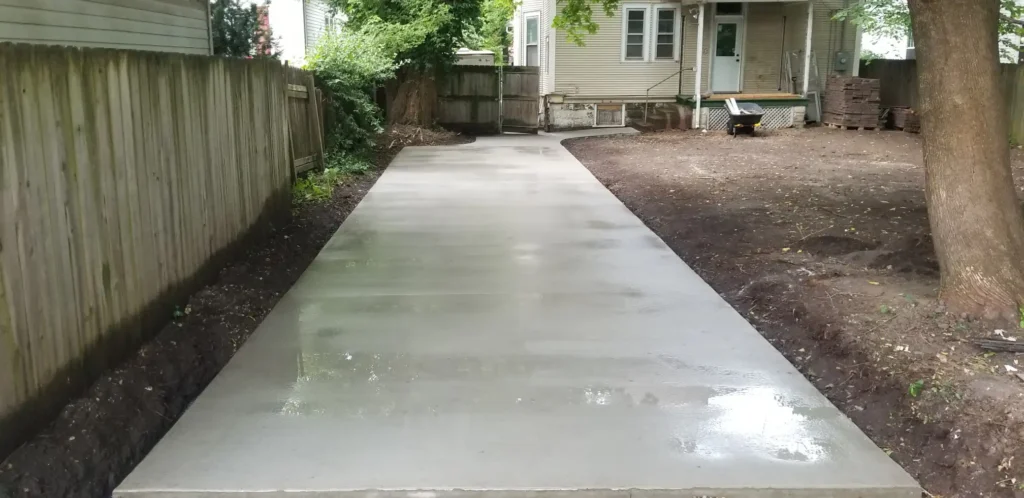 concrete walkway leading to home springfield illinois